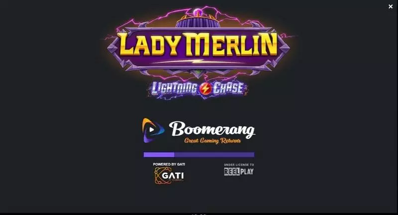 Lady Merlin Lightning Chase ReelPlay Slots - Introduction Screen