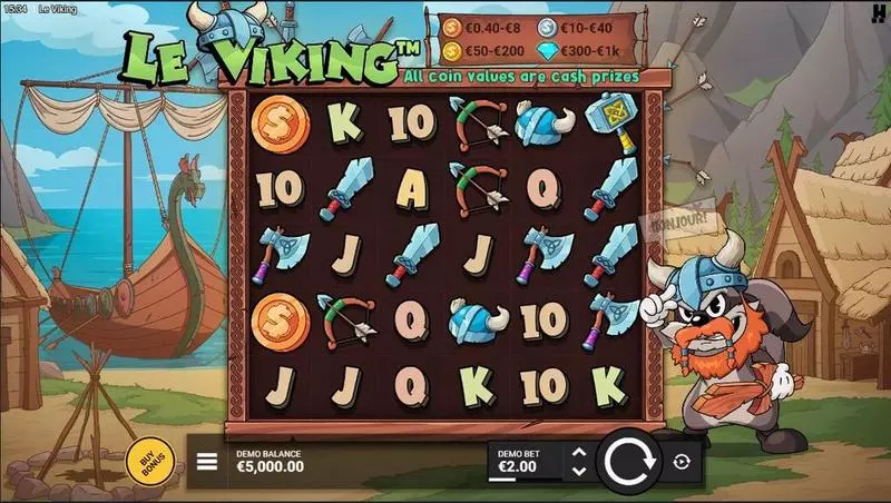 Le Viking Hacksaw Gaming Slots - Main Screen Reels