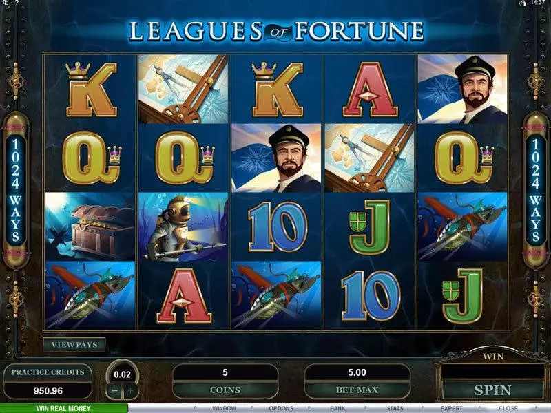 Leagues of Fortune Microgaming Slots - Main Screen Reels