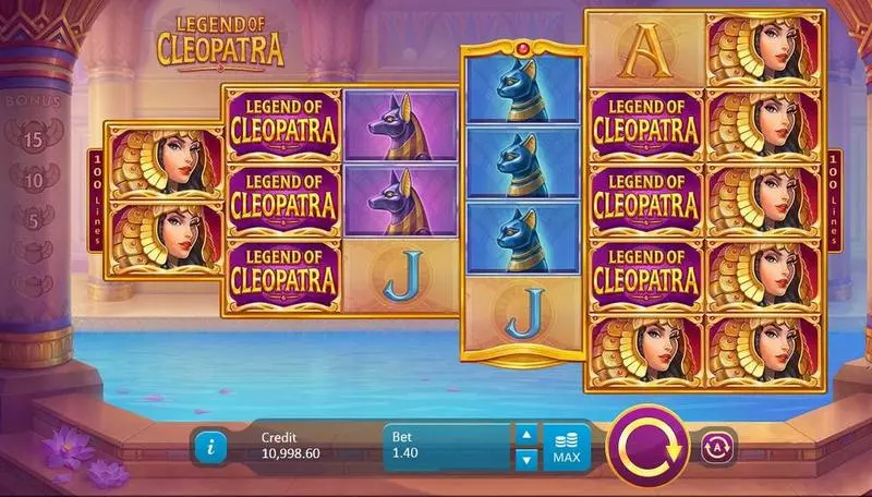 Legend of Cleopatra Playson Slots - Main Screen Reels