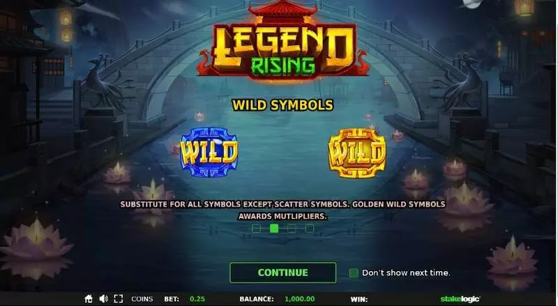 Legend Rising StakeLogic Slots - Info and Rules