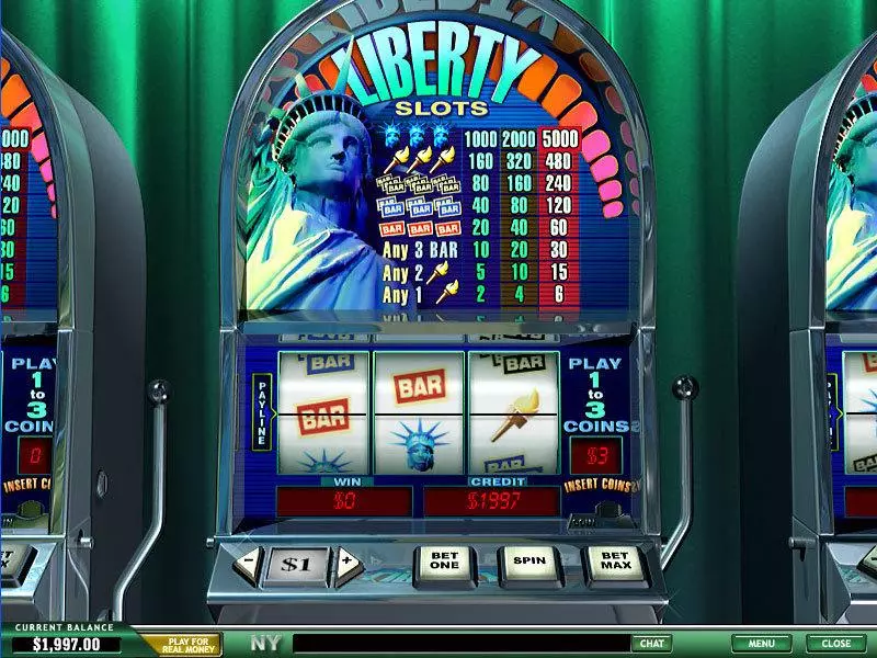 Liberty PlayTech Slots - Main Screen Reels