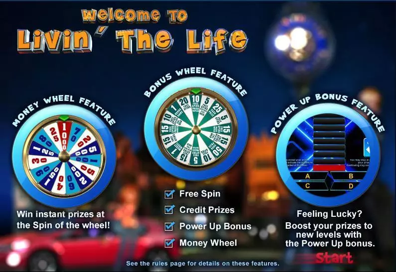 Livin The Life WGS Technology Slots - Info and Rules