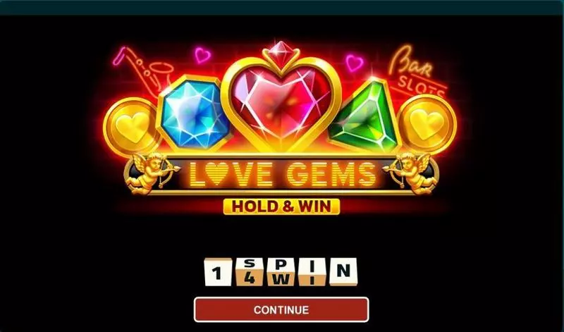 Love Gems - Hold And Win 1Spin4Win Slots - Introduction Screen