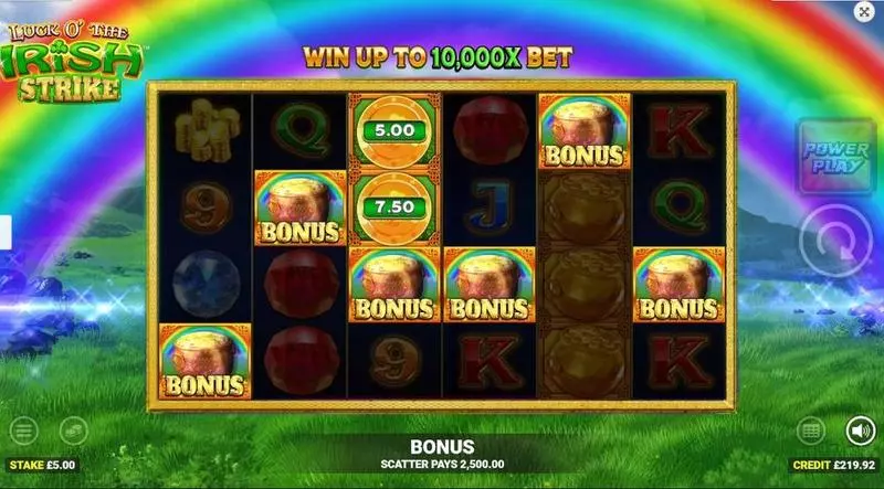 Luck o'the Irish Strike Blueprint Gaming Slots - Main Screen Reels