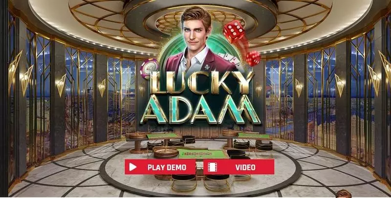 Lucky Adam Red Rake Gaming Slots - Introduction Screen