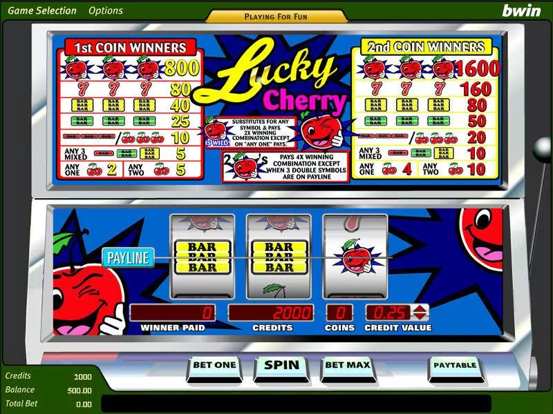 Lucky Cherry Amaya Slots - Main Screen Reels
