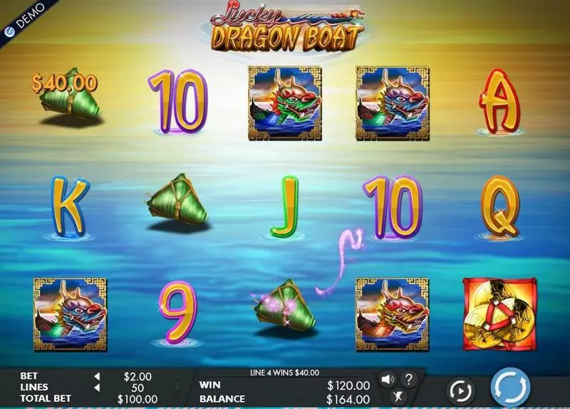 Lucky Dragon Boat Genesis Slots - Main Screen Reels