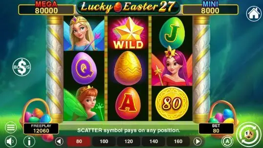 Lucky Easter 27 Hold And Win 1Spin4Win Slots - Main Screen Reels