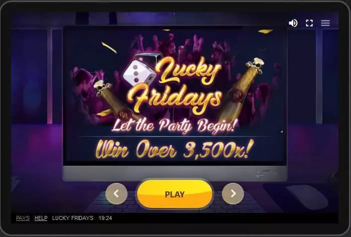Lucky Fridays Red Tiger Gaming Slots - Main Screen Reels