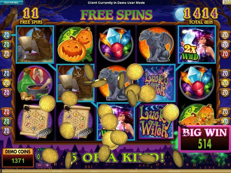 Lucky Witch Microgaming Slots - Bonus 1