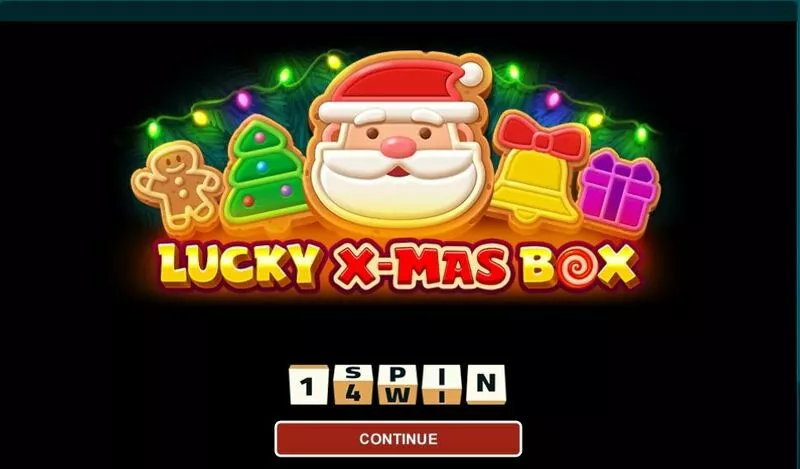 Lucky Xmas Box 1Spin4Win Slots - Introduction Screen