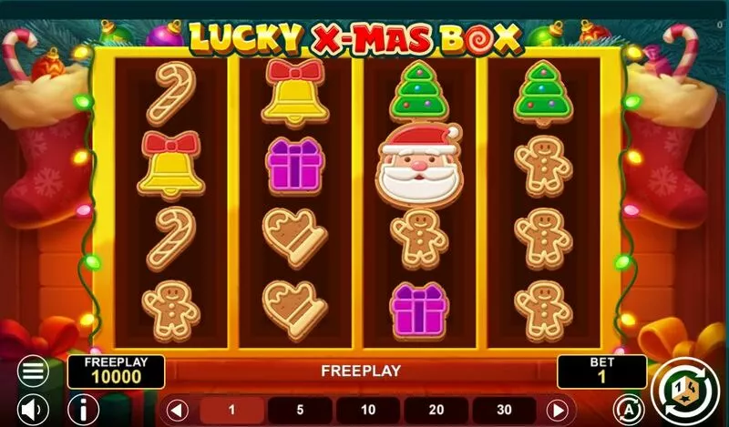 Lucky Xmas Box 1Spin4Win Slots - Main Screen Reels