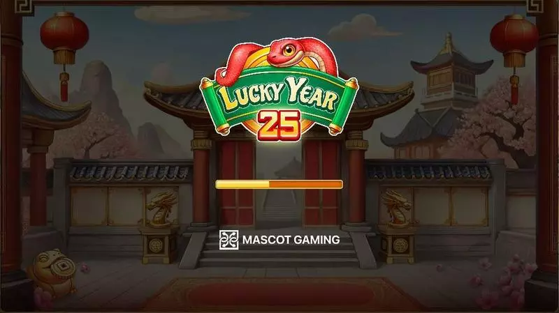 Lucky Year 25 Mascot Gaming Slots - Introduction Screen