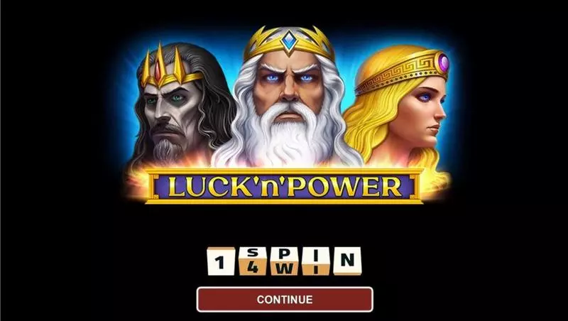 Luck’n’Power 1Spin4Win Slots - Introduction Screen