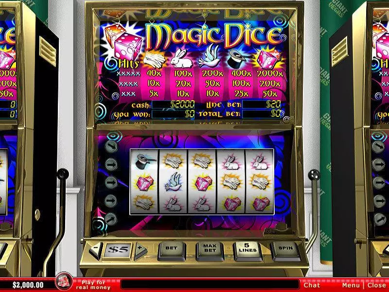 Magic Dice PlayTech Slots - Main Screen Reels