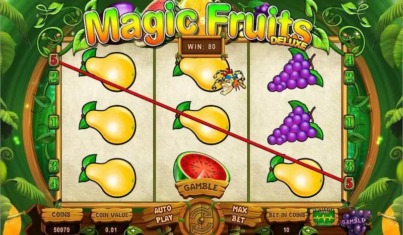 Magic Fruits Deluxe Wazdan Slots - Main Screen Reels