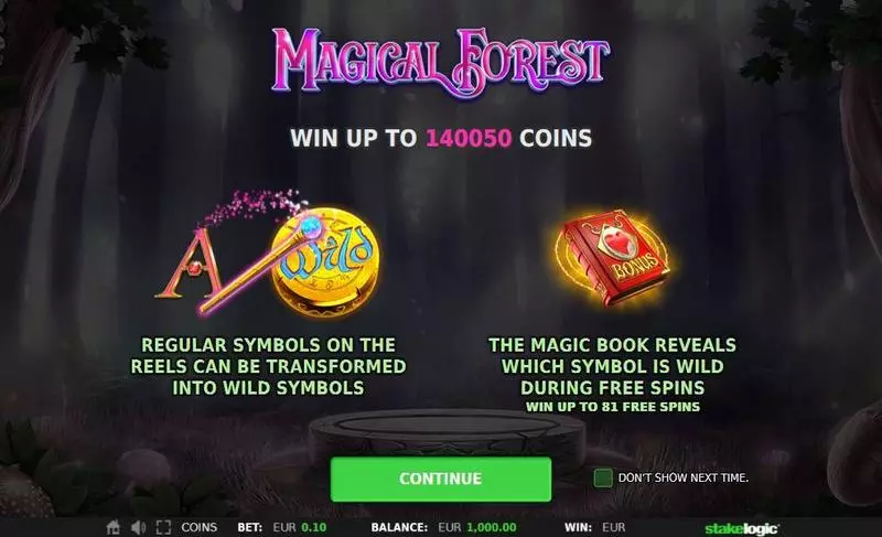 Magical Forest StakeLogic Slots - Info and Rules