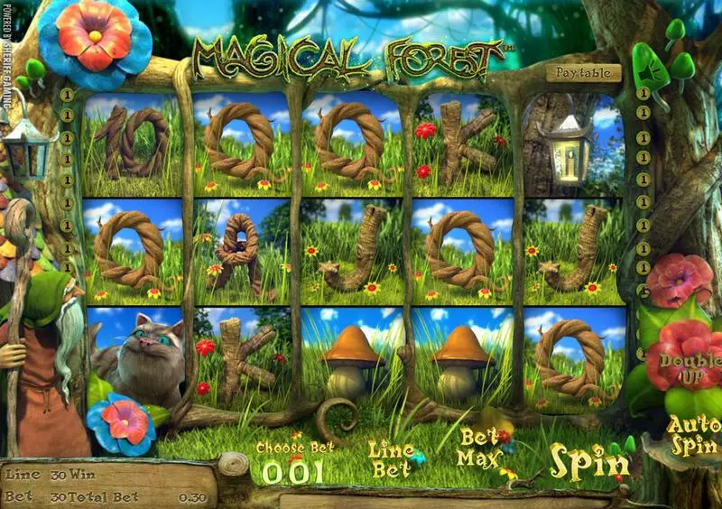 Magical Forest Sheriff Gaming Slots - Main Screen Reels