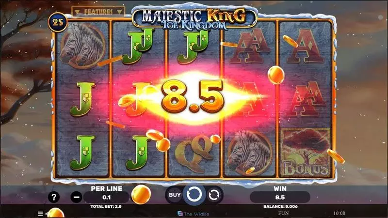 Majestic King- Ice Kingdom Spinomenal Slots - Winning Screenshot