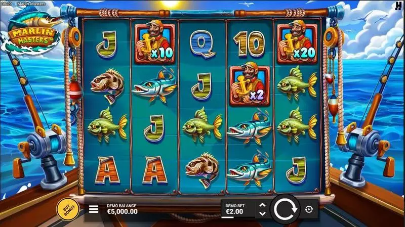 Marlin Masters Hacksaw Gaming Slots - Main Screen Reels