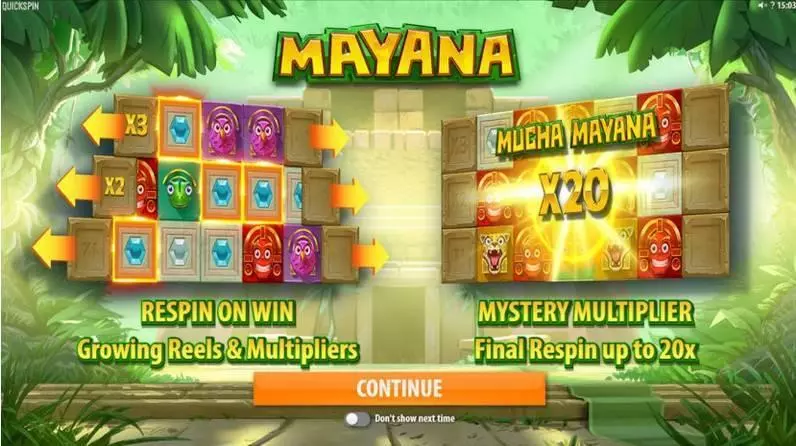 Mayana Quickspin Slots - Bonus 1