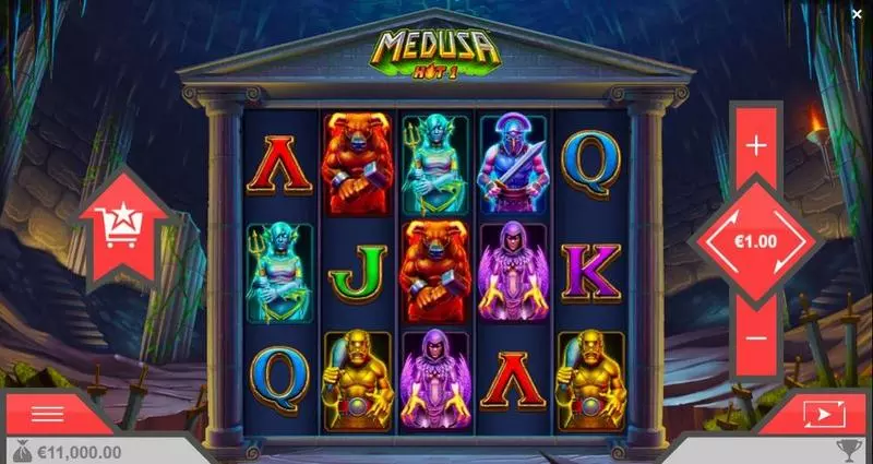 Medusa Hot 1 ReelPlay Slots - Main Screen Reels