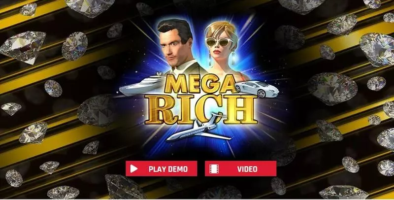 Mega Rich Red Rake Gaming Slots - Introduction Screen