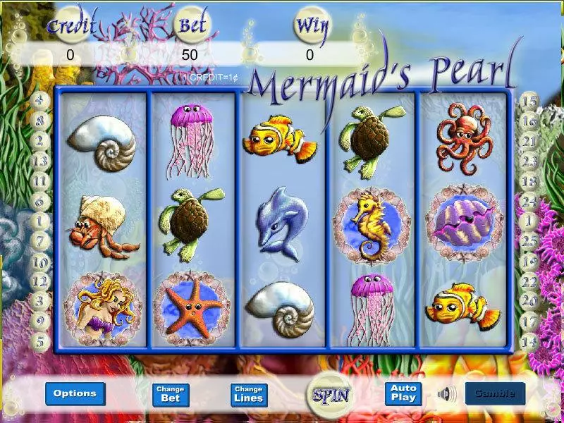 Mermaid Magic Player Preferred Slots - Main Screen Reels