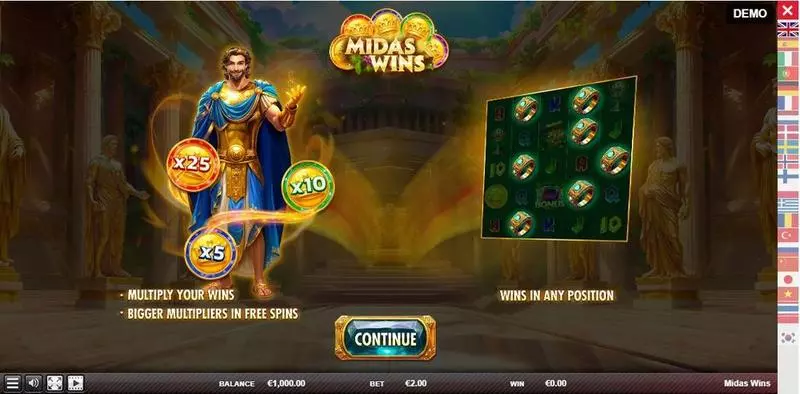Midas Wins Red Rake Gaming Slots - Info and Rules