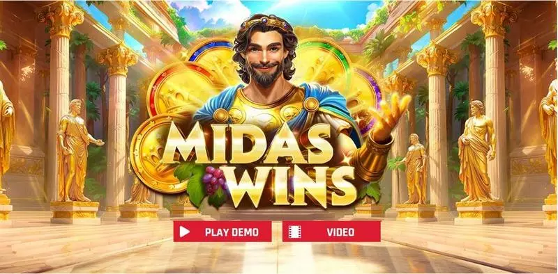 Midas Wins Red Rake Gaming Slots - Introduction Screen