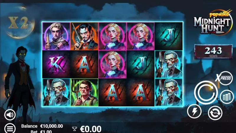 Midnight Hunt AvatarUX Slots - Main Screen Reels