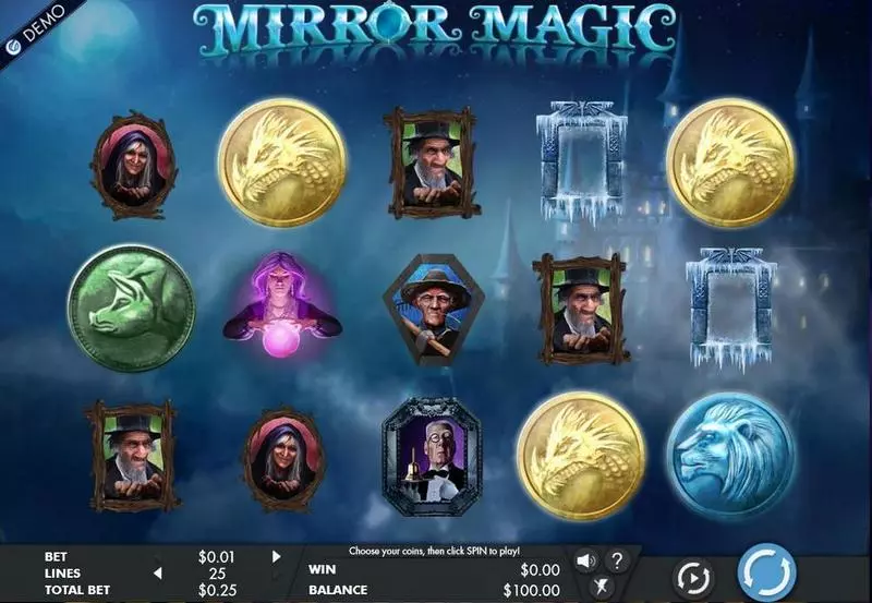 Mirror Magic Genesis Slots - Main Screen Reels