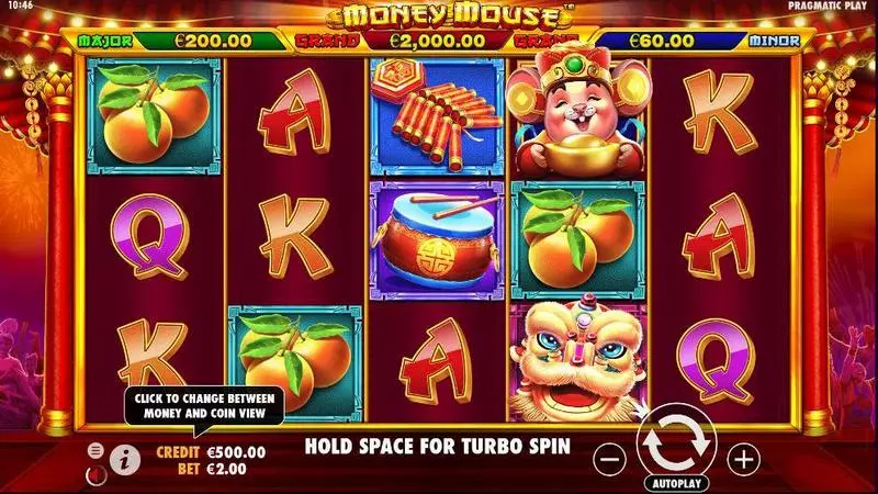 Money Mouse Pragmatic Play Slots - Main Screen Reels