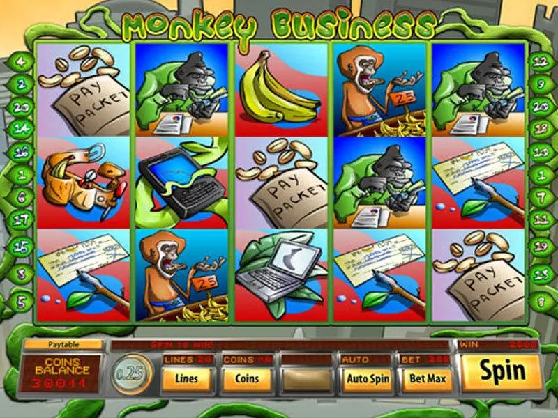 Monkey Business Saucify Slots - Main Screen Reels