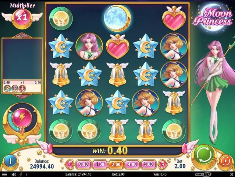 Moon Princess Play'n GO Slots - Main Screen Reels