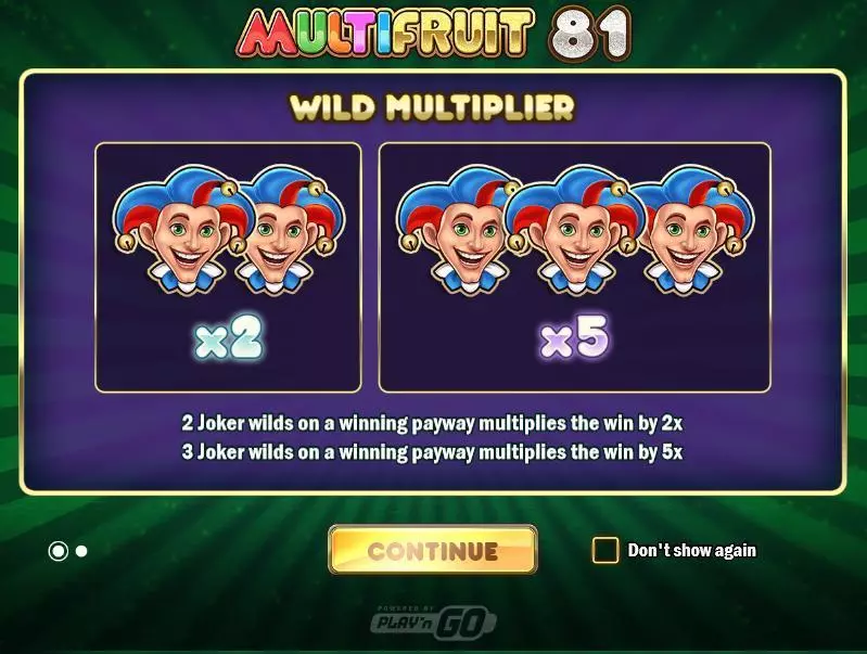 Multifruit 81 Play'n GO Slots - Info and Rules