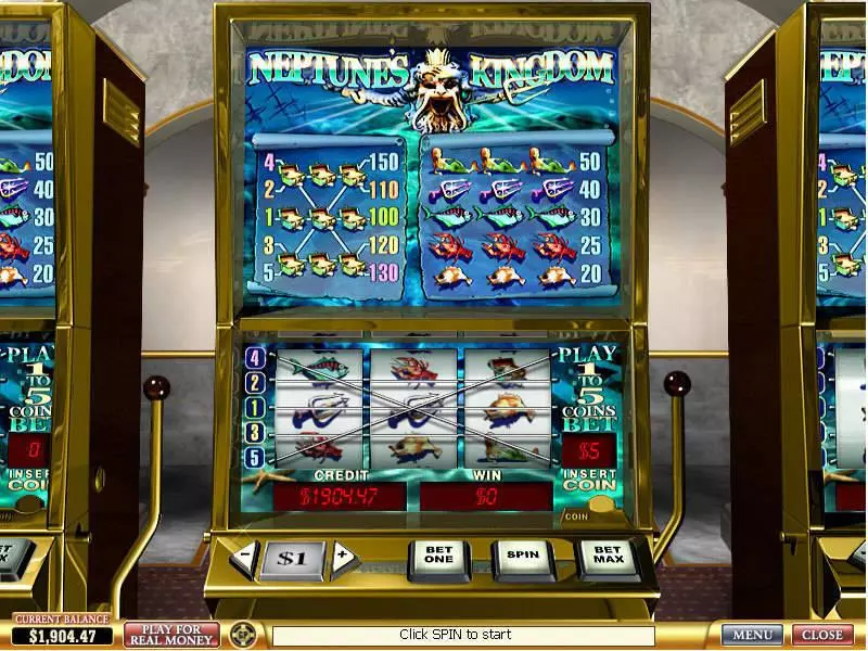 Neptunes Kingdom PlayTech Slots - Main Screen Reels
