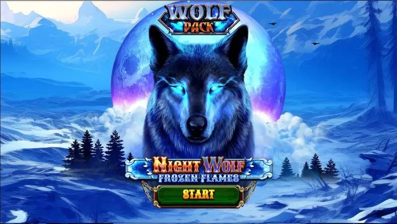 Night Wolf – Frozen Flames Spinomenal Slots - Introduction Screen
