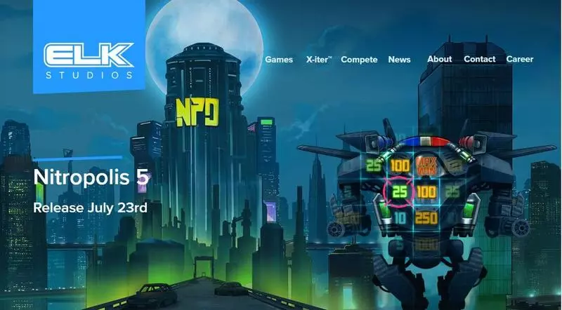 Nitropolis 5 Elk Studios Slots - Introduction Screen