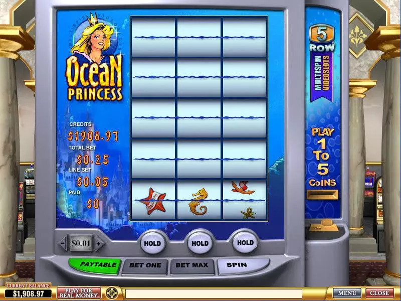 Ocean Princess PlayTech Slots - Main Screen Reels