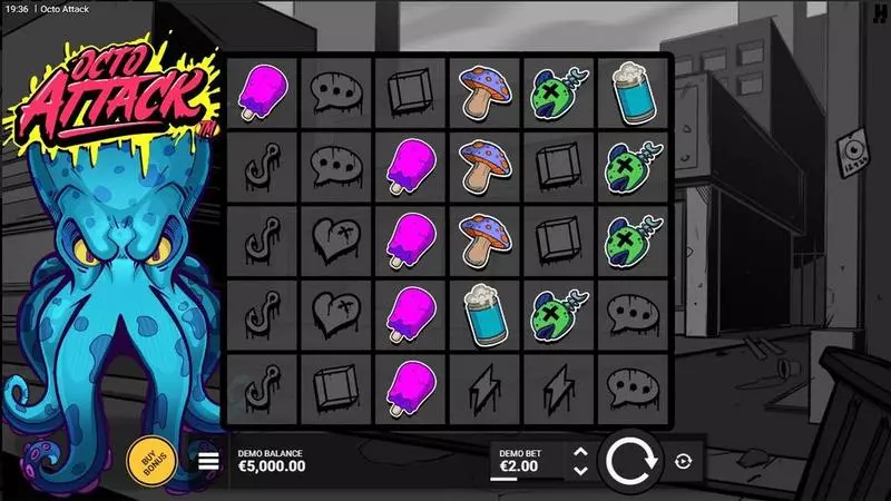 Octo Attack Hacksaw Gaming Slots - Main Screen Reels