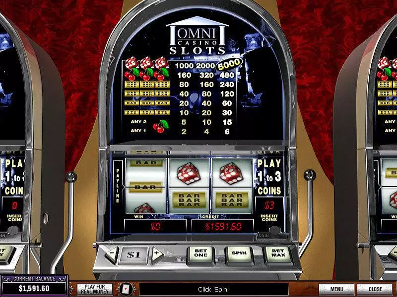Omni Casino PlayTech Slots - Main Screen Reels