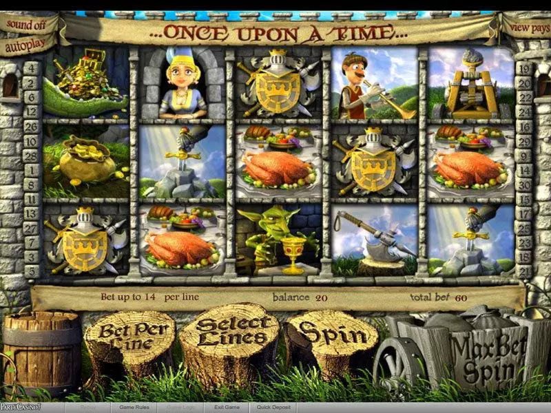 Once Upon a Time BetSoft Slots - Main Screen Reels