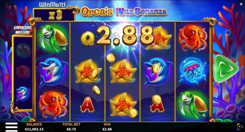 Orca's Wild Bonanza ReelPlay Slots - Winning Screenshot