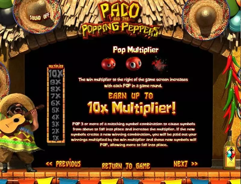 Paco & P. Peppers BetSoft Slots - Bonus 1