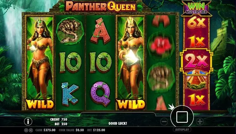 Panther Queen PartyGaming Slots - Main Screen Reels