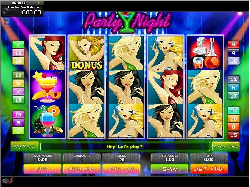 Party Night GamesOS Slots - Main Screen Reels