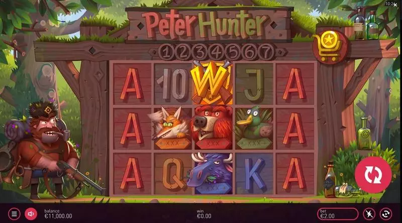 Peter Hunter Peter&Sons Slots - Main Screen Reels