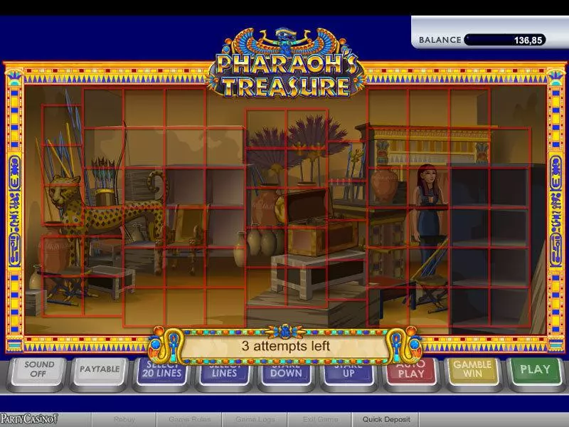 Pharaoh's Treasure bwin.party Slots - Bonus 1